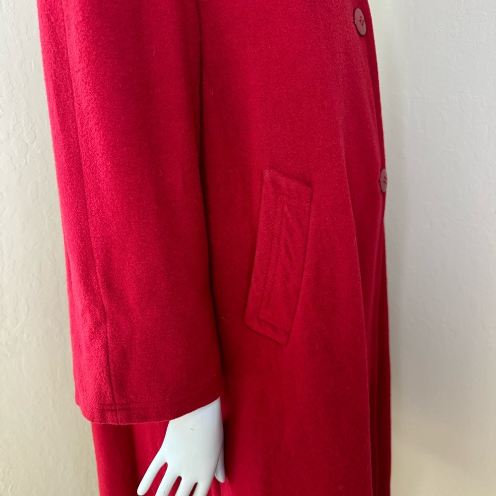 FLEURETTE Vintage 100% Camel Hair Red Swing Coat from I. Magnin - Picture 11 of 16